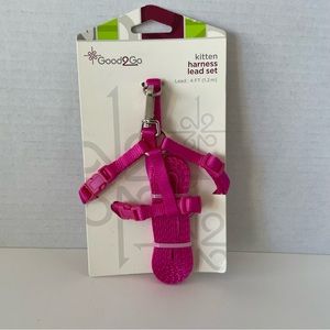 Kitten Pink Harness Lead Set